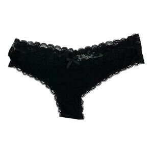 Honeydew Intimates Black Lace Thong Size XL NWOT